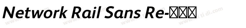 Network Rail Sans Re字体转换